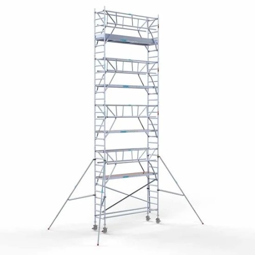 Alumiiniumtellingud 75х305 10,2 m töökõrgus* Carbon koos kokkupandavate piiretega mõlemal poolel