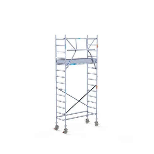 Alumiiniumtellingud 75х190 5,2 m töökõrgus* Carbon koos kokkupandavate piiretega ühel küljel