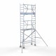 Alumiiniumtellingud 75х190 6,2 m töökõrgus* Carbon koos kokkupandavate piiretega ühel küljel Alumiiniumtellingud 75х190 6,2 m töökõrgus* Carbon koos kokkupandavate piiretega ühel küljel