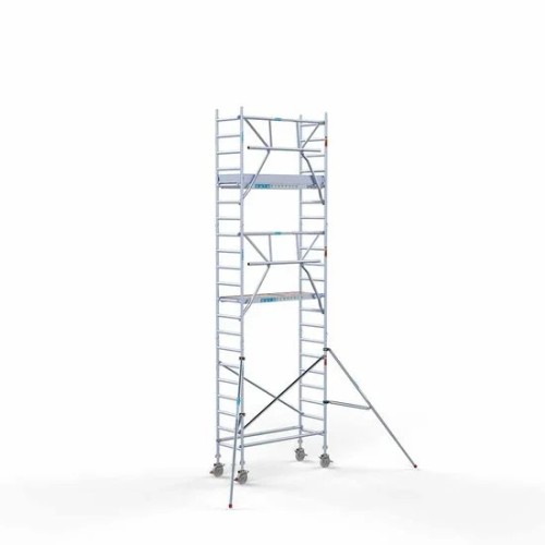 Alumiiniumtellingud 75х190 7,2 m töökõrgus* Carbon koos kokkupandavate piiretega ühel küljel