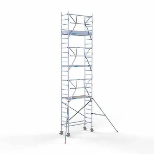 Alumiiniumtellingud 75х190 8,2 m töökõrgus* Carbon koos kokkupandavate piiretega ühel küljel