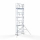 Alumiiniumtellingud 75х190 8,2 m töökõrgus* Carbon koos kokkupandavate piiretega ühel küljel Alumiiniumtellingud 75х190 8,2 m töökõrgus* Carbon koos kokkupandavate piiretega ühel küljel