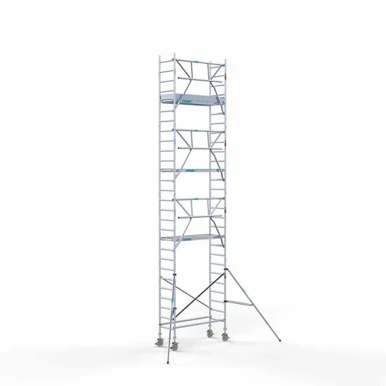 Alumiiniumtellingud 75х190 9,2 m töökõrgus* Carbon koos kokkupandavate piiretega ühel küljel Alumiiniumtellingud 75х190 9,2 m töökõrgus* Carbon koos kokkupandavate piiretega ühel küljel