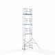 Alumiiniumtellingud 75х190 9,2 m töökõrgus* Carbon koos kokkupandavate piiretega ühel küljel Alumiiniumtellingud 75х190 9,2 m töökõrgus* Carbon koos kokkupandavate piiretega ühel küljel