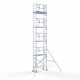 Alumiiniumtellingud 75х190 10,2 m töökõrgus* Carbon koos kokkupandavate piiretega ühel küljel Alumiiniumtellingud 75х190 10,2 m töökõrgus* Carbon koos kokkupandavate piiretega ühel küljel