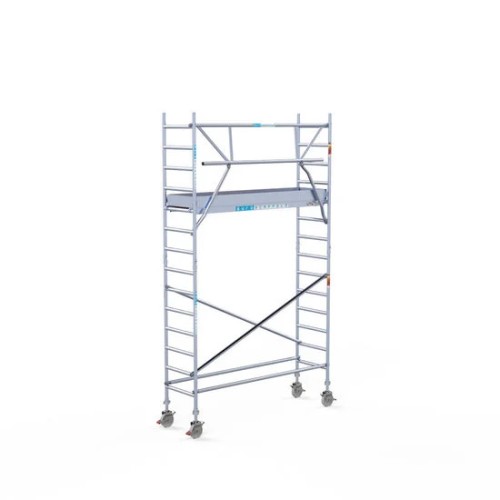 Alumiiniumtellingud 75х250 5,2 m töökõrgus* Carbon koos kokkupandavate piiretega ühel küljel