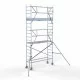 Alumiiniumtellingud 75х250 8,2 m töökõrgus* koos kokkupandavate piiretega ühel küljel Alumiiniumtellingud 75х250 8,2 m töökõrgus* koos kokkupandavate piiretega ühel küljel