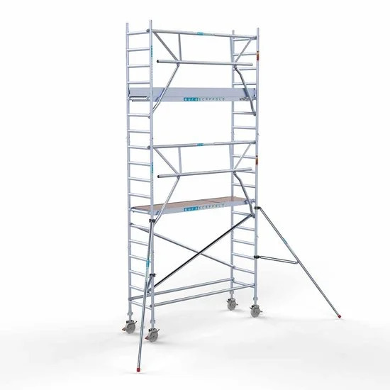 Alumiiniumtellingud 75х250 6,2 m töökõrgus* Carbon koos kokkupandavate piiretega ühel küljel Alumiiniumtellingud 75х250 6,2 m töökõrgus* Carbon koos kokkupandavate piiretega ühel küljel