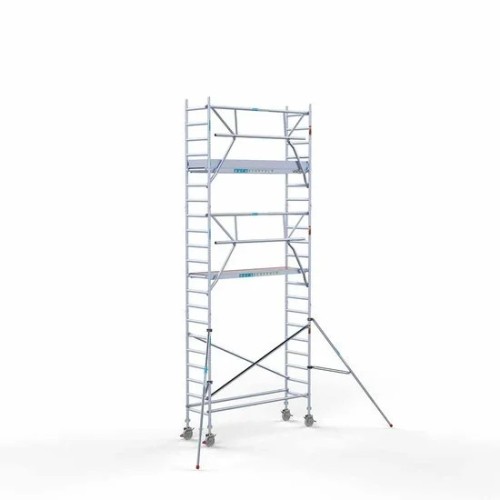 Alumiiniumtellingud 75х250 7,2 m töökõrgus* Carbon koos kokkupandavate piiretega ühel küljel