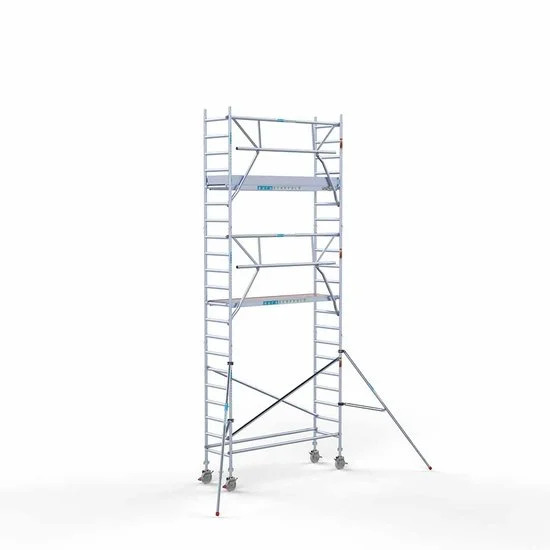 Alumiiniumtellingud 75х250 7,2 m töökõrgus* Carbon koos kokkupandavate piiretega ühel küljel Alumiiniumtellingud 75х250 7,2 m töökõrgus* Carbon koos kokkupandavate piiretega ühel küljel