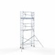 Alumiiniumtellingud 75х250 7,2 m töökõrgus* Carbon koos kokkupandavate piiretega ühel küljel Alumiiniumtellingud 75х250 7,2 m töökõrgus* Carbon koos kokkupandavate piiretega ühel küljel