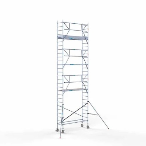 Alumiiniumtellingud 75х250 9,2 m töökõrgus* Carbon koos kokkupandavate piiretega ühel küljel