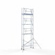 Alumiiniumtellingud 75х250 9,2 m töökõrgus* Carbon koos kokkupandavate piiretega ühel küljel Alumiiniumtellingud 75х250 9,2 m töökõrgus* Carbon koos kokkupandavate piiretega ühel küljel