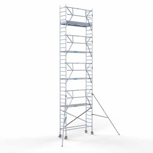 Alumiiniumtellingud 75х250 10,2 m töökõrgus* Carbon koos kokkupandavate piiretega ühel küljel