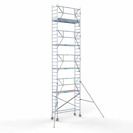 Alumiiniumtellingud 75х250 10,2 m töökõrgus* Carbon koos kokkupandavate piiretega ühel küljel Alumiiniumtellingud 75х250 10,2 m töökõrgus* Carbon koos kokkupandavate piiretega ühel küljel