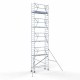 Alumiiniumtellingud 75х250 10,2 m töökõrgus* Carbon koos kokkupandavate piiretega ühel küljel Alumiiniumtellingud 75х250 10,2 m töökõrgus* Carbon koos kokkupandavate piiretega ühel küljel