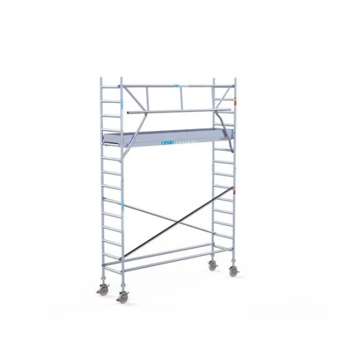 Alumiiniumtellingud 75х305 5,2 m töökõrgus* Carbon koos kokkupandavate piiretega ühel küljel