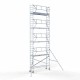 Alumiiniumtellingud 75х305 10,2 m töökõrgus* Carbon koos kokkupandavate piiretega ühel küljel Alumiiniumtellingud 75х305 10,2 m töökõrgus* Carbon koos kokkupandavate piiretega ühel küljel
