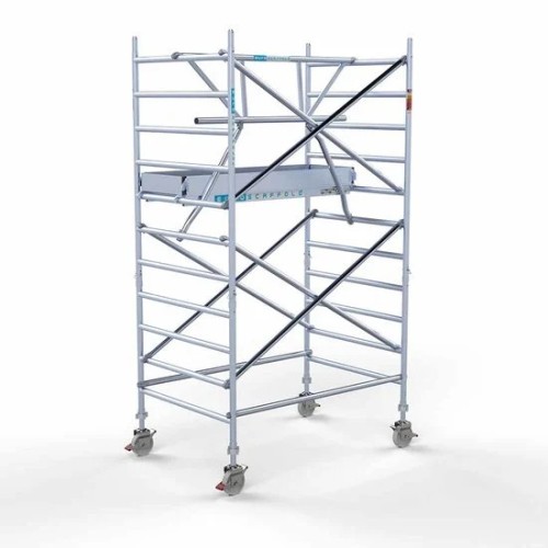 Alumiiniumtellingud 135х190 4,2 m töökõrgus* Carbon koos kokkupandavate piiretega ühel küljel