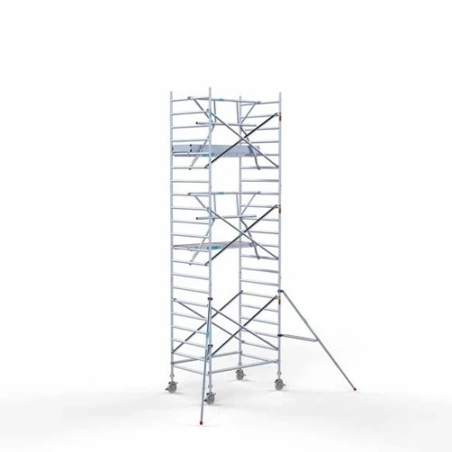 Alumiiniumtellingud 135х190 7,2 m töökõrgus* koos kokkupandavate piiretega ühel küljel