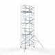 Alumiiniumtellingud 135х190 8,2 m töökõrgus* Carbon koos kokkupandavate piiretega ühel küljel