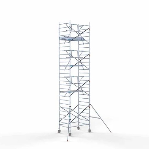 Alumiiniumtellingud 135х190 9,2 m töökõrgus* koos kokkupandavate piiretega ühel küljel