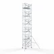 Alumiiniumtellingud 135х190 12,2 m töökõrgus* koos kokkupandavate piiretega ühel küljel