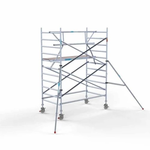 Alumiiniumtellingud 135х250 4,2 m töökõrgus* Carbon koos kokkupandavate piiretega ühel küljel