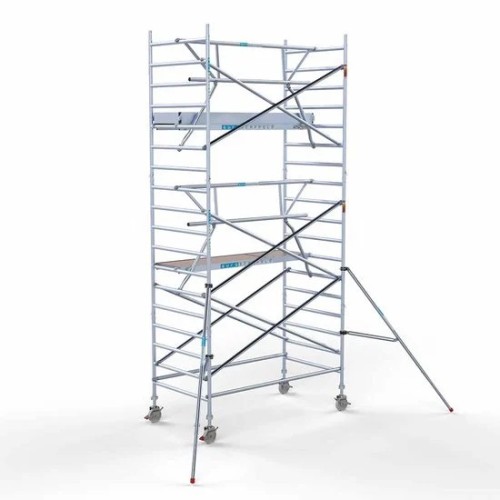 Alumiiniumtellingud 135х250 6,2 m töökõrgus* Carbon koos kokkupandavate piiretega ühel küljel