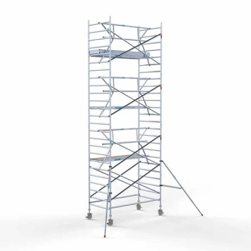 Alumiiniumtellingud 135х250 8,2 m töökõrgus* koos kokkupandavate piiretega ühel küljel