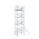 Alumiiniumtellingud 135х250 9,2 m töökõrgus* koos kokkupandavate piiretega ühel küljel Alumiiniumtellingud 135х250 9,2 m töökõrgus* koos kokkupandavate piiretega ühel küljel