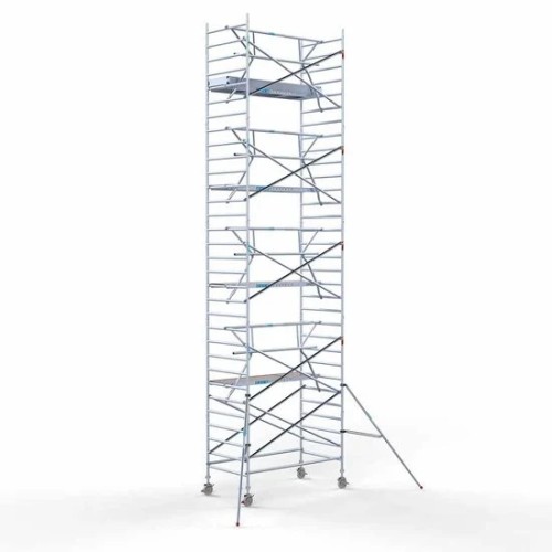 Alumiiniumtellingud 135х250 10,2 m töökõrgus* koos kokkupandavate piiretega ühel küljel