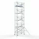 Alumiiniumtellingud 135х250 10,2 m töökõrgus* koos kokkupandavate piiretega ühel küljel Alumiiniumtellingud 135х250 10,2 m töökõrgus* koos kokkupandavate piiretega ühel küljel