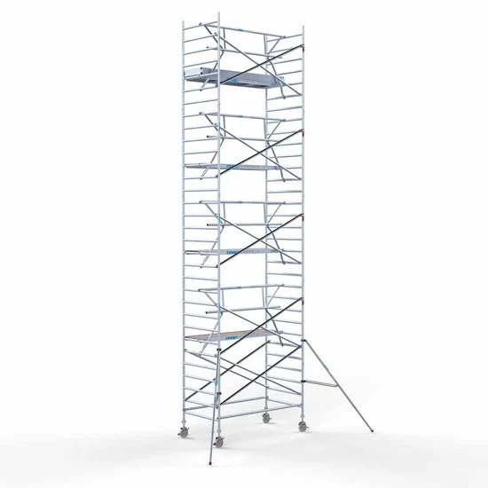 Аliumininiai pastoliai 135х250 10,2 m darbinis aukštis* anglies platforma su sulankstomomis apsaugomis iš 1 pusės Аliumininiai pastoliai 135х250 10,2 m darbinis aukštis* anglies platforma su sulankstomomis apsaugomis iš 1 pusės