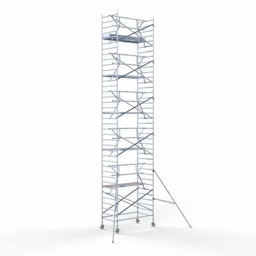 Alumiiniumtellingud 135х250 12,2 m töökõrgus* Carbon koos kokkupandavate piiretega ühel küljel