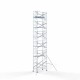 Alumiiniumtellingud 135х250 13,2 m töökõrgus* Carbon koos kokkupandavate piiretega ühel küljel Alumiiniumtellingud 135х250 13,2 m töökõrgus* Carbon koos kokkupandavate piiretega ühel küljel