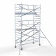 Alumiiniumtellingud 135х305 6,2 m töökõrgus* koos kokkupandavate piiretega ühel küljel Alumiiniumtellingud 135х305 6,2 m töökõrgus* koos kokkupandavate piiretega ühel küljel