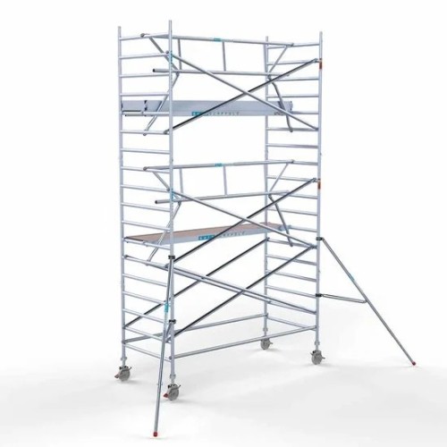 Alumiiniumtellingud 135х305 6,2 m töökõrgus* Carbon koos kokkupandavate piiretega ühel küljel