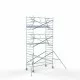 Alumiiniumtellingud 135х305 7,2 m töökõrgus* koos kokkupandavate piiretega ühel küljel Alumiiniumtellingud 135х305 7,2 m töökõrgus* koos kokkupandavate piiretega ühel küljel