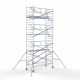 Alumiiniumtellingud 135х305 8,2 m töökõrgus* Carbon koos kokkupandavate piiretega ühel küljel Alumiiniumtellingud 135х305 8,2 m töökõrgus* Carbon koos kokkupandavate piiretega ühel küljel