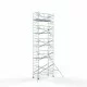 Alumiiniumtellingud 135х305 11,2 m töökõrgus* Carbon koos kokkupandavate piiretega ühel küljel