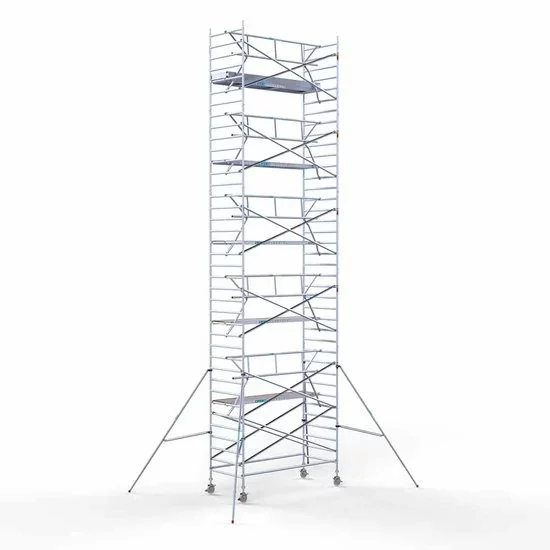 Alumiiniumtellingud 135х305 12,2 m töökõrgus* Carbon koos kokkupandavate piiretega ühel küljel