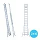Kaheosaline redel 2x16 + fassaadirattad