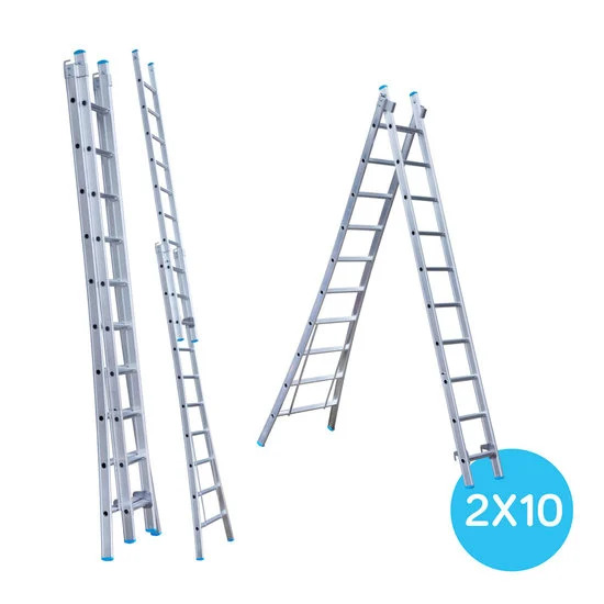 Kaheosaline redel 2x10 astet Kaheosaline redel 2x10 astet