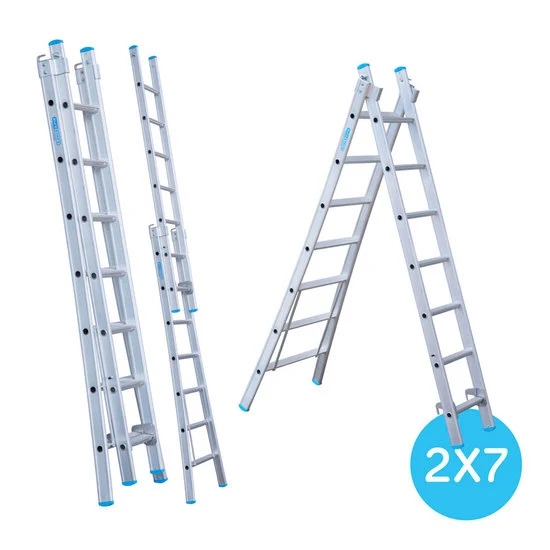 Kaheosaline redel 2x7 astet Kaheosaline redel 2x7 astet