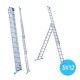 Kolmeosaline redel 3x12 + fassaadirattad Kolmeosaline redel 3x12 + fassaadirattad