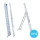 Kolmeosaline redel 3x12 + fassaadirattad