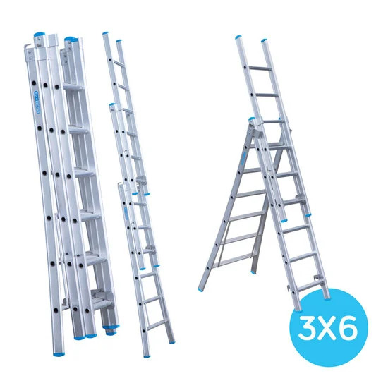 Kolmeosaline redel 3x6 Kolmeosaline redel 3x6