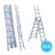 Kolmeosaline redel 3x6 Kolmeosaline redel 3x6
