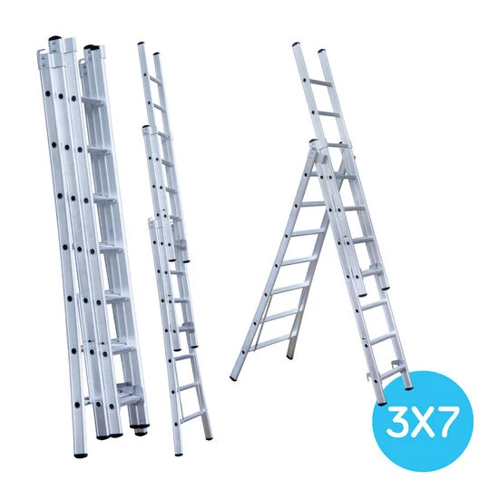 Kolmeosaline redel 3x7 Kolmeosaline redel 3x7